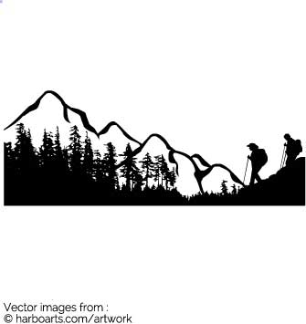 335x355 Download Nature Walking Silhouette