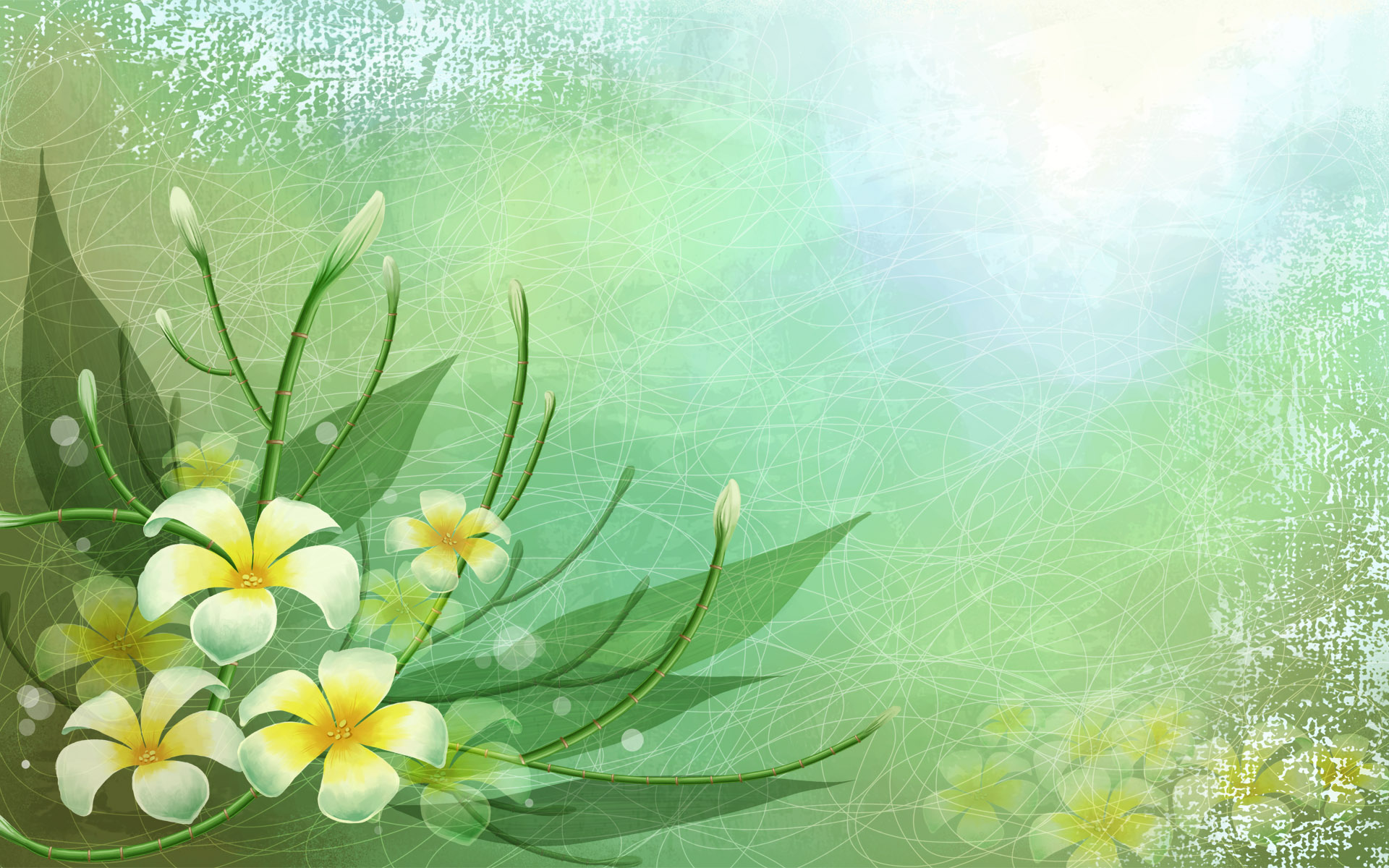 1920x1200 Green Nature Vector Art For Ppt Download Powerpoint Backgrounds