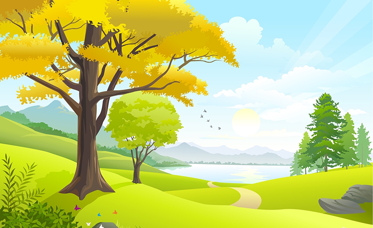 1280x784 Images Nature Trees Vector Graphics