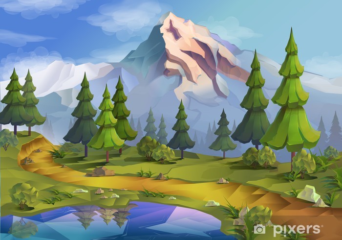 700x490 Landscape, Nature Vector Background Wall Mural