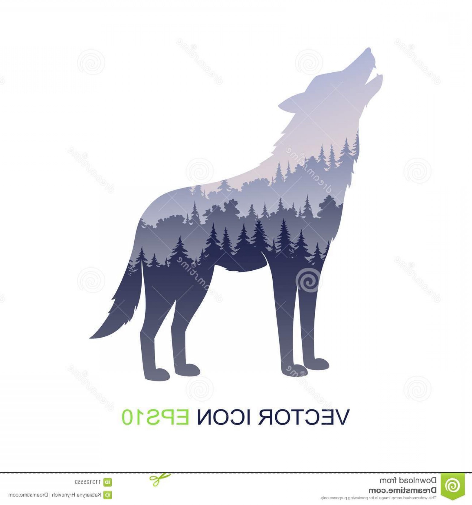 1560x1668 Silhouette Wolf Wild Nature Vector Logo Wildlife Illustration