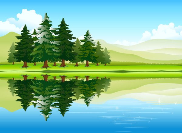600x438 Free Free Vector About Free Cartoon Nature Pictures