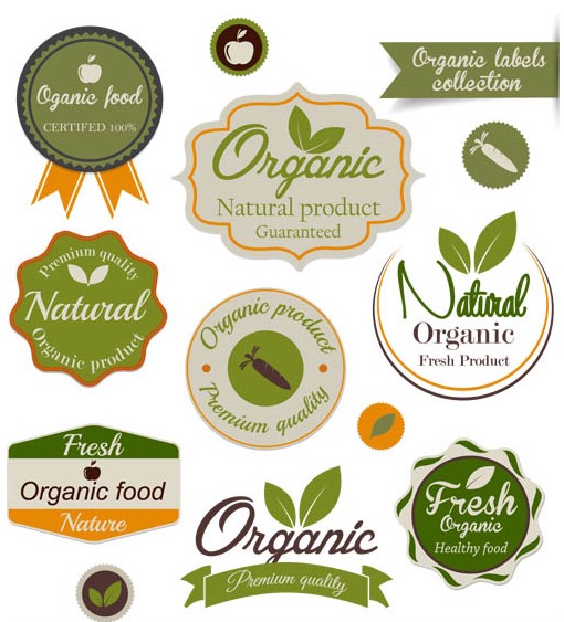 510x563 Natural Food Labels Vectors Free Download