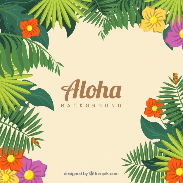 626x626 Aloha Background Of Tropical Nature Vector Free Download