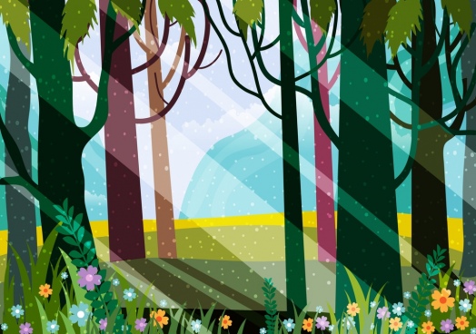 524x368 Nature Landscape Vector Free Vector Download