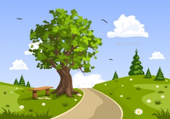 590x413 Vectors Graphics Nature Vector, Landscape