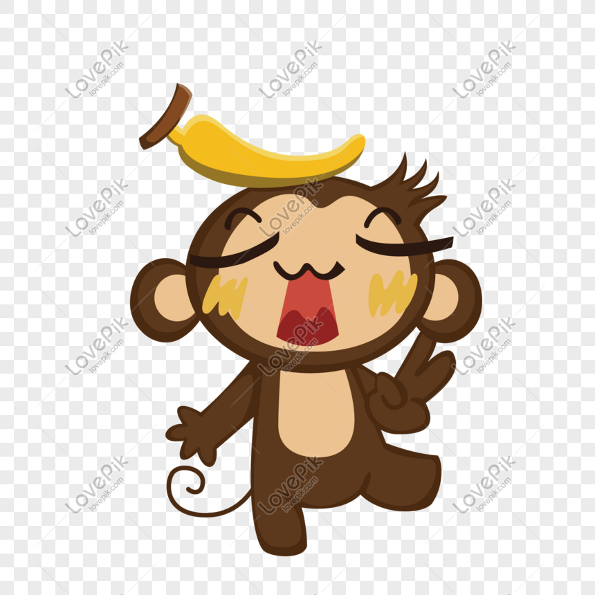 860x860 Naughty Monkey Vector Material Png Image Picture Free Download