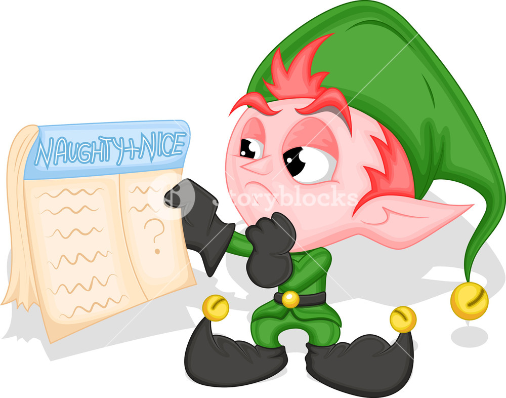 1000x786 Elf Holding Naughty And Nice List