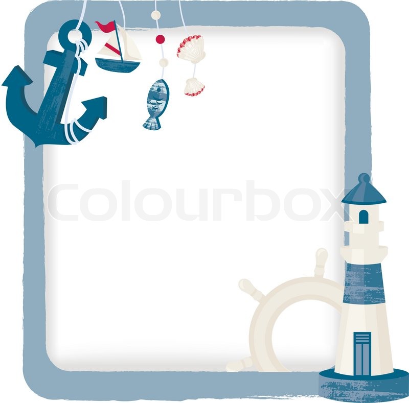 800x789 Nautical Background Stock Vector Colourbox