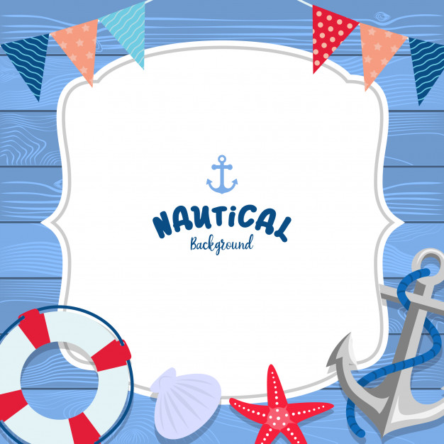 626x626 Nautical Background Design Vector Premium Download