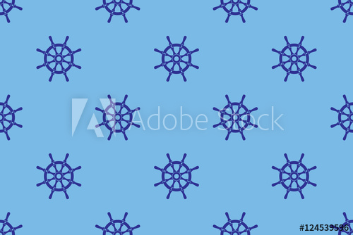 500x334 Ship Steering Wheel Seamless Pattern Boat Helms Repeating Texture