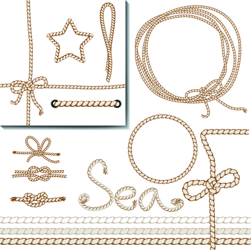 500x498 Realistic Rope Border And Frame Vector Free Download