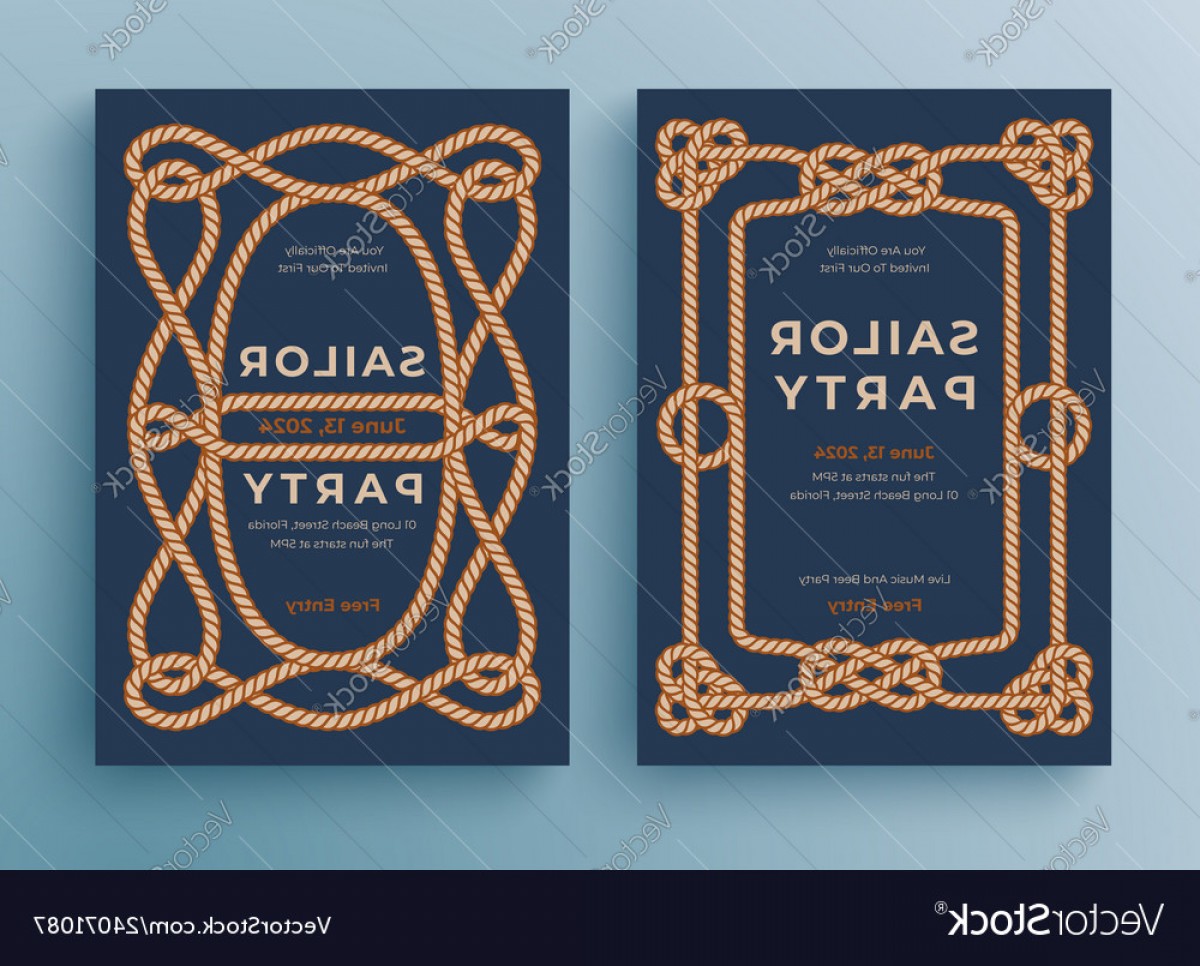 1200x966 Two Nautical Templates Rope Frame Border Graphic Vector Geekchicpro