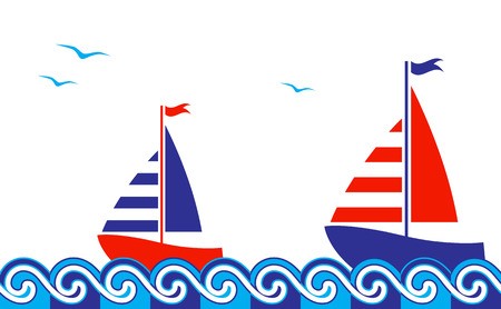 450x278 Vector Seamless Nautical Border Royalty Free Vector Graphics