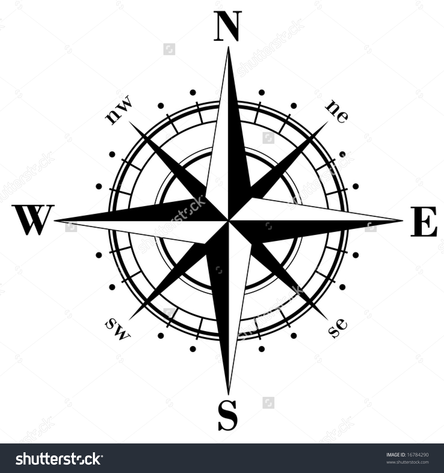1500x1600 Vector Compass Rose Images