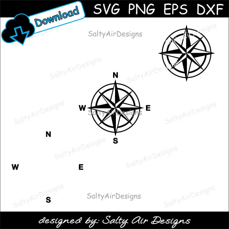 794x794 Nautical Compass Compass Clipart Dxf Nautical Compass Etsy