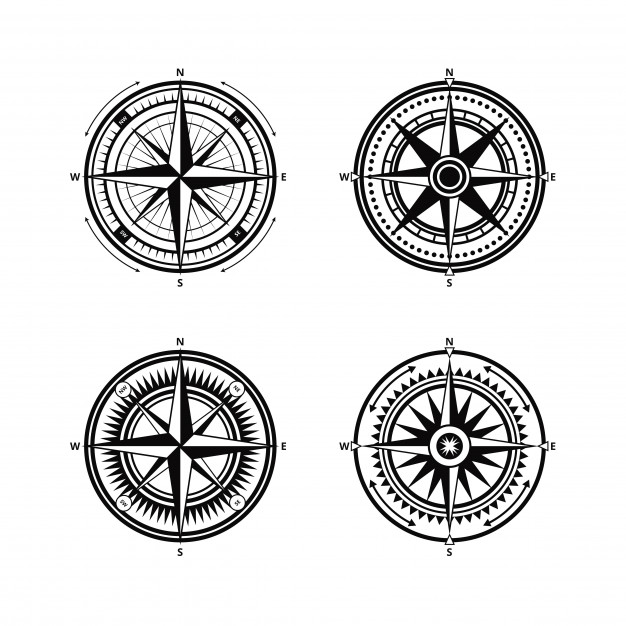 626x626 Nautical Compass Vector Vector Premium Download