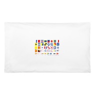 190x190 International Maritime Signal Flags Vector Image Pillowcase X