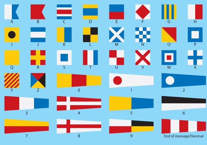 700x490 Nautical Flag Vectors