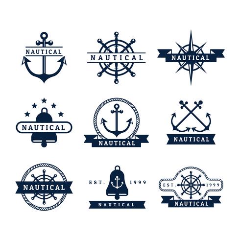 490x490 Free Nautical Vector Badges