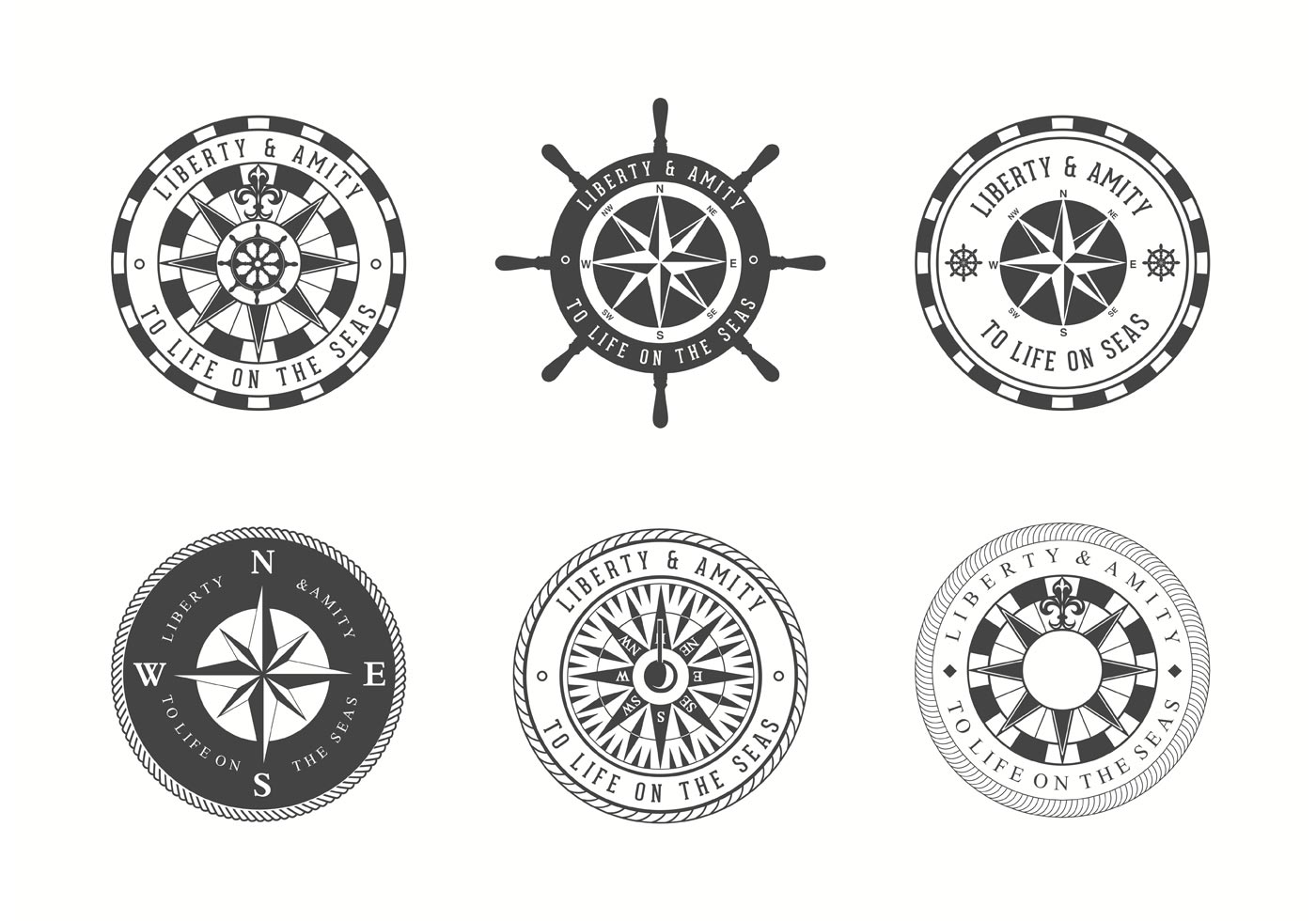 1400x980 Nautical Free Vector Art
