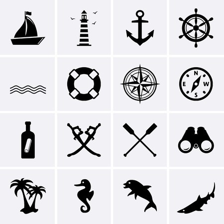 450x450 Nautical Icons Vector For Web Royalty Free Vector Graphics
