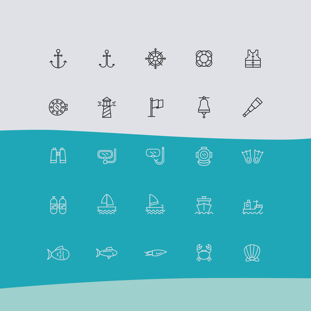 1260x1260 Nautical Icons