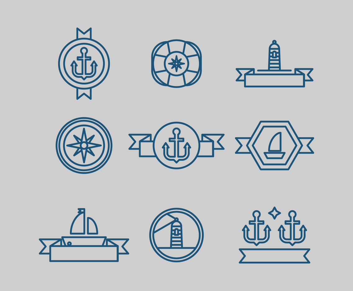 1136x936 Nautical Logos Vector Art Graphics