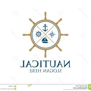 300x300 Nautical Navy Cruise Vector Logo Design Template Nautical Navy