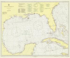 299x249 Historical Nautical Chart Al, Gulf Of Mexico Year