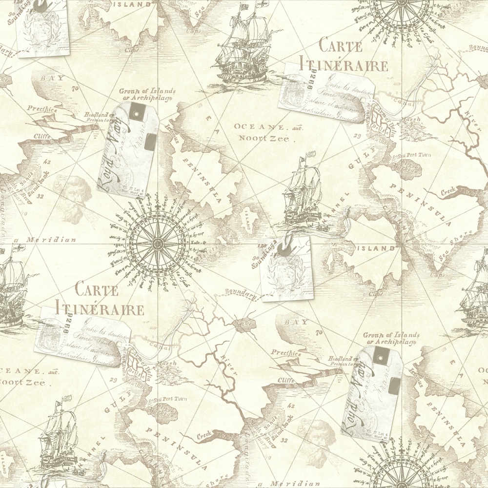 1000x1000 Antique Nautical Map Wallpaper On Wallpapersafari