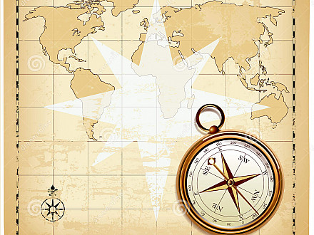 440x330 Vintage Nautical Map Compass Vintage Nautical Compass Old World