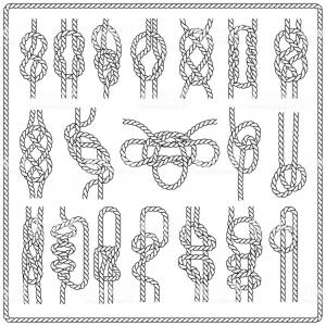 300x300 Nautical Rope Knot Symbol On Vintage Lamaison