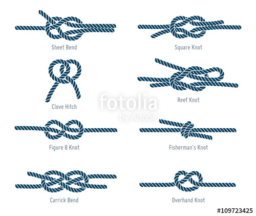 500x421 Nautical Rope Knots Stock Image And Royalty Free Vector