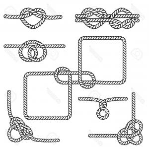 300x300 Rope Frame Set Of Round Frames From Nautical Rope Vector Savoyuptown
