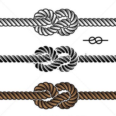 380x380 Vector Black Rope Knot Symbols Tattoo Ideas Rope Tattoo, Knot