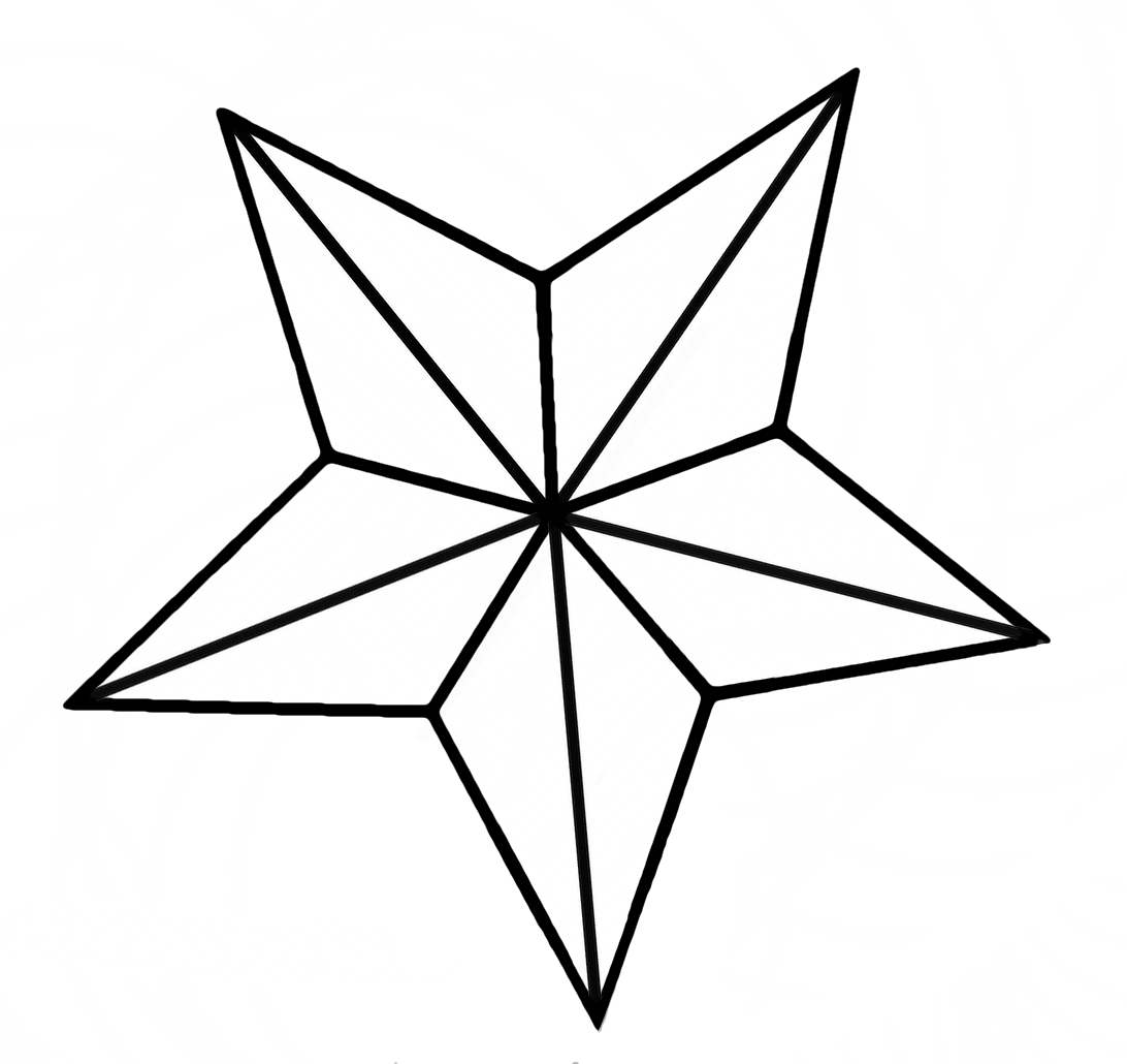 1092x1030 Nautical Star Vector