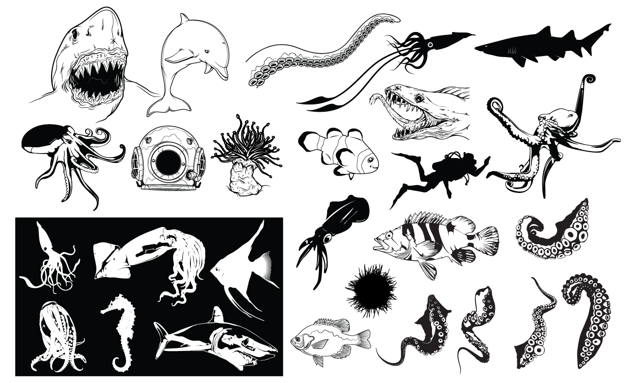 1270x778 Nautical Vector Pack For Adobe Illustrator