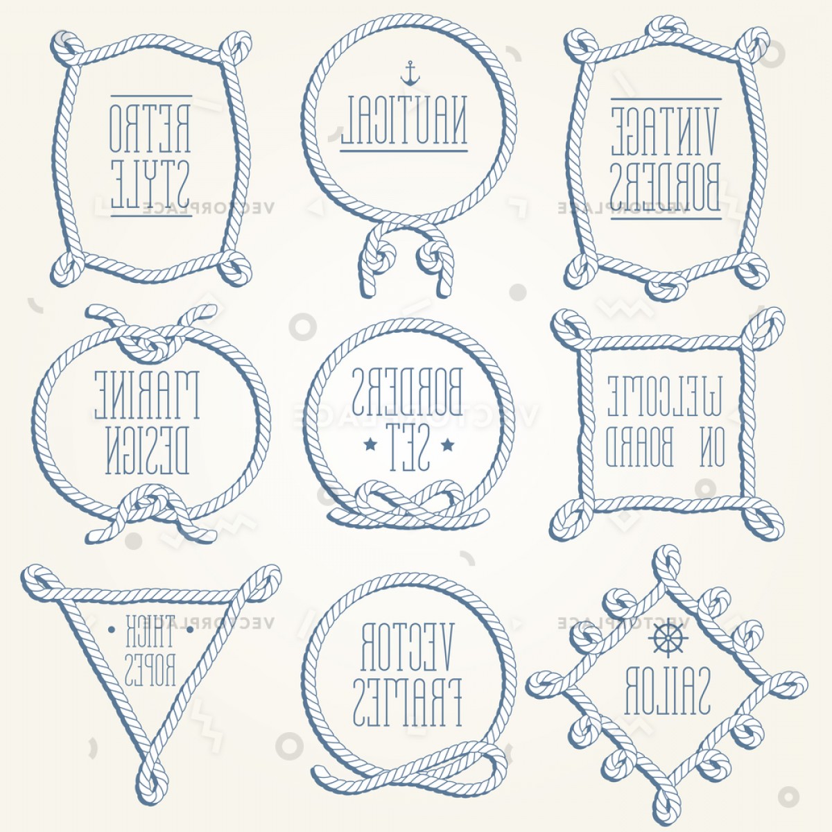 1200x1200 Rope Vector Vintage Frame Createmepink