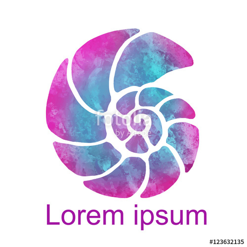 500x500 Watercolor Nautilus Shell Stock Image And Royalty Free Vector