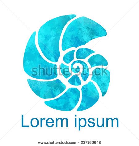 450x470 Watercolor Nautilus Shell Closeup Isolated On White Background