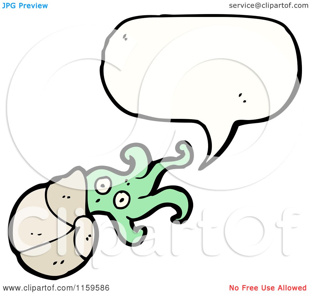 1080x1024 Cartoon Of A Talking Nautilus