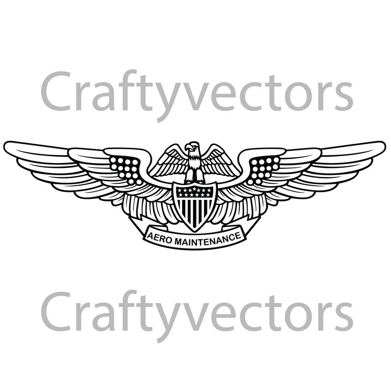 794x794 Navy Aviation Maintenance Officer Insignia Vector Etsy