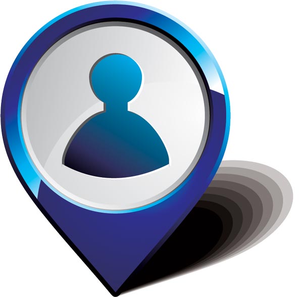 600x588 Navigation Map And Icons Vector