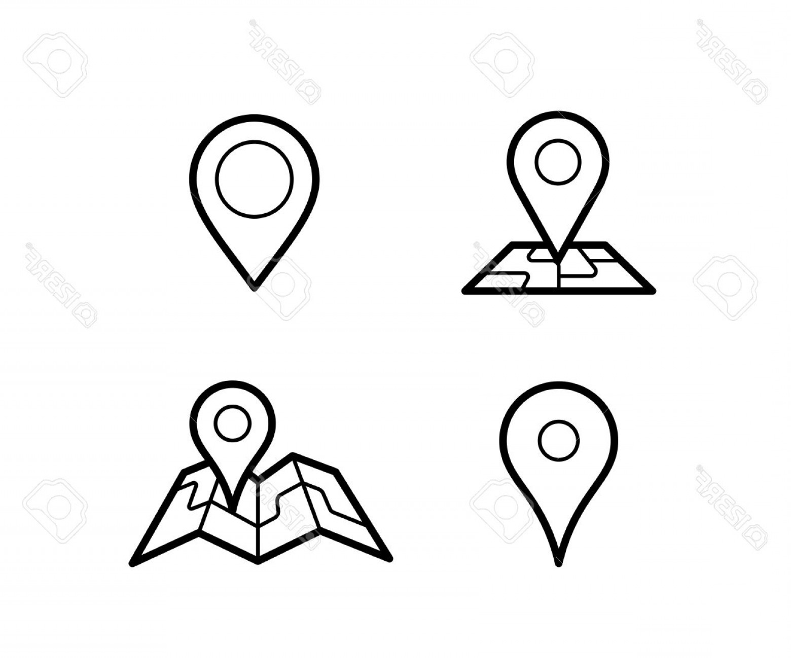 1560x1299 Photostock Vector Maps And Pins Vector Icons Make Your Own Custom