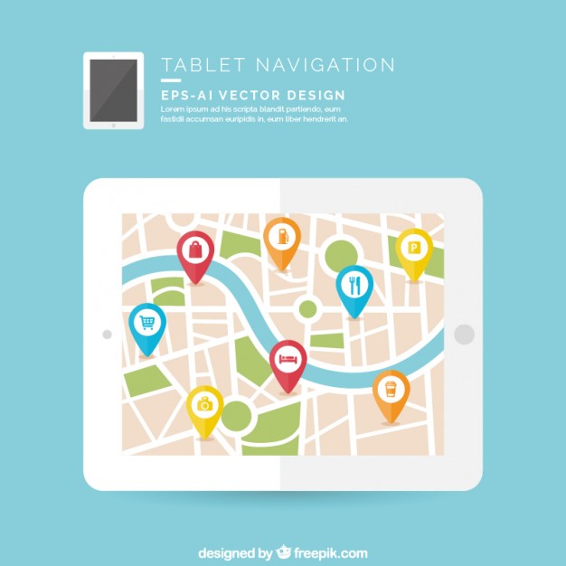 626x626 Tablet Navigation Vector Free Download