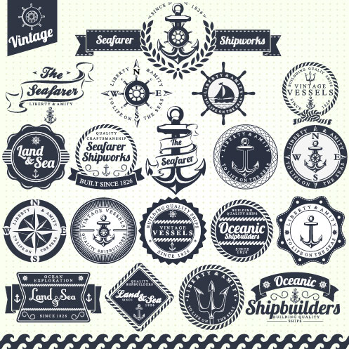 497x497 Vintage Navigation Label Vector Free Download