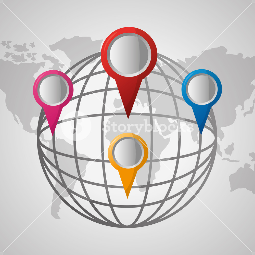 1000x1000 Gps Navigation Application Maps Background World Location Colorful