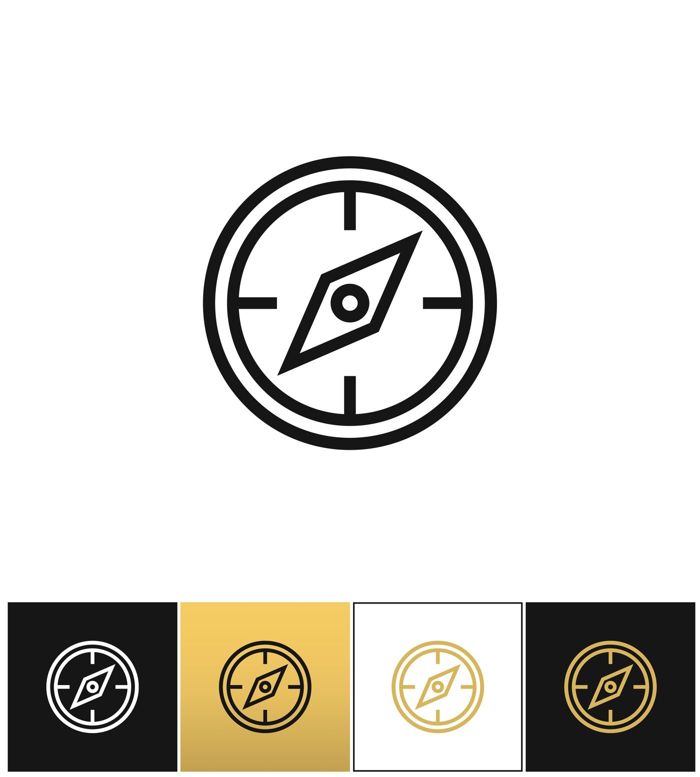 1400x1555 Compass Symbol Or Discovery Navigation Vector Icon