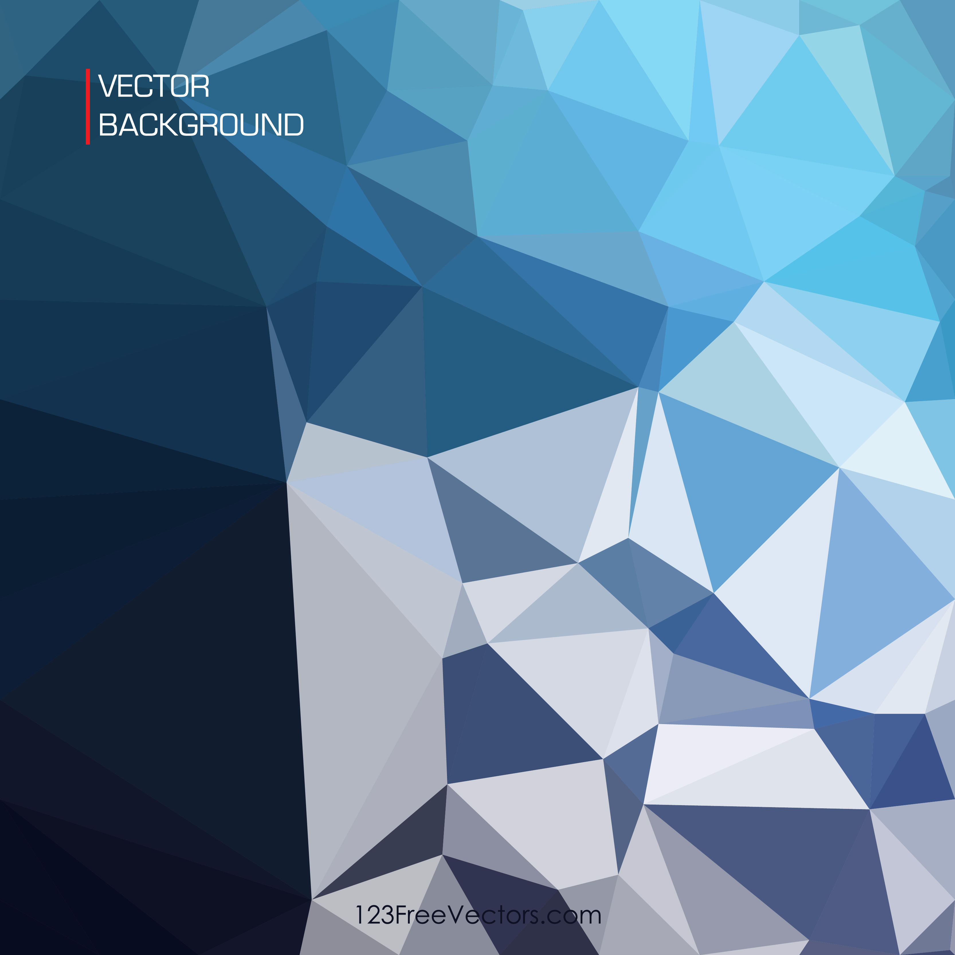 3333x3333 Dark Blue Abstract Geometric Polygon Background Vector